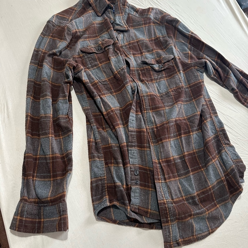 Plaid Button-Up Shirt
